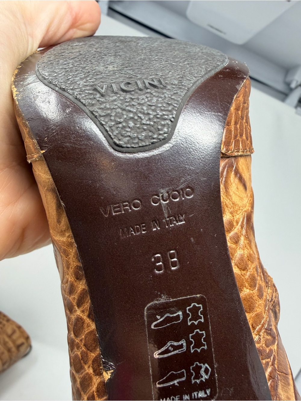 Giuseppe Zanotti Vintage Y2K Croc Embossed Lace Up Knee High Boots Womens EU 38 - Picture 7 of 9